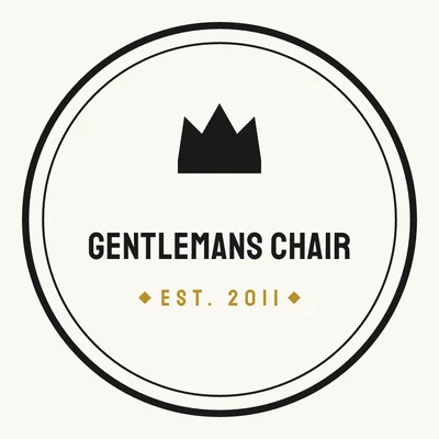 Gentlemans Chair — barber shop logo design