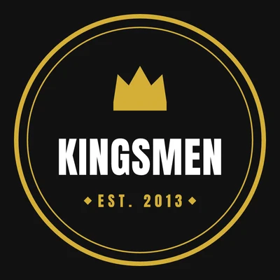 Kingsmen — barber shop logo design