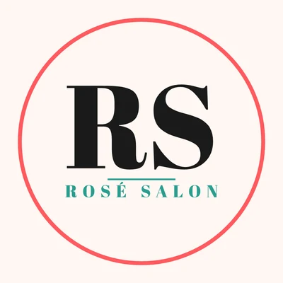 Rosé Salon — beauty salon logo design