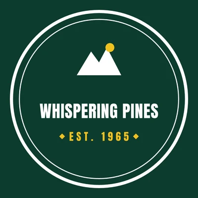 Whispering Pines — camp logo design
