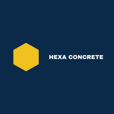 Hexa Concrete — construction company logo design