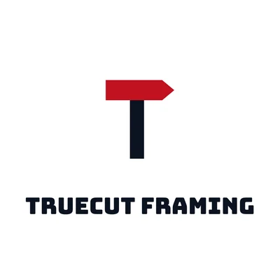 Truecut Framing — construction company logo design
