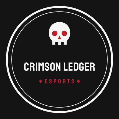 Crimson Ledger — esports team logo design