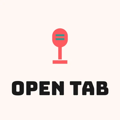 Open Tab — podcast logo design