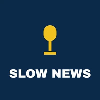 Slow News — podcast logo design