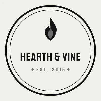 Hearth & Vine — restaurant logo design