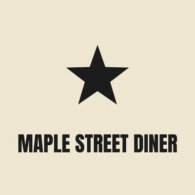 Maple Street Diner — restaurant logo design
