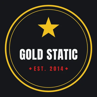 Gold Static — rock band logo design