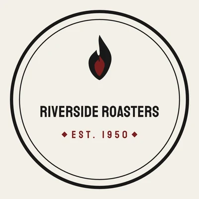 Riverside Roasters — vintage logo design