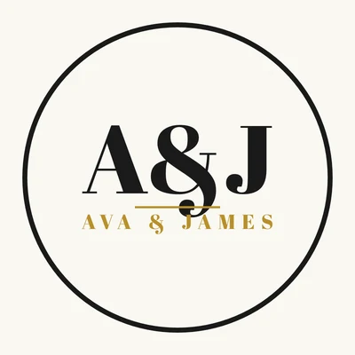Ava & James — wedding logo design