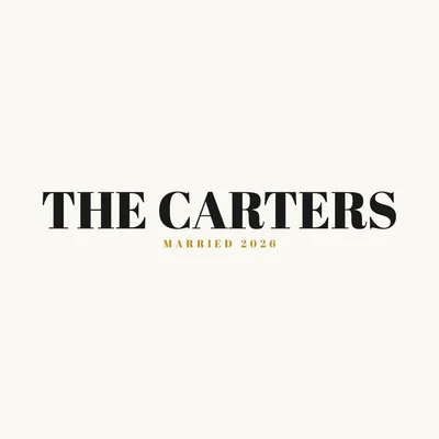 The Carters — wedding logo design
